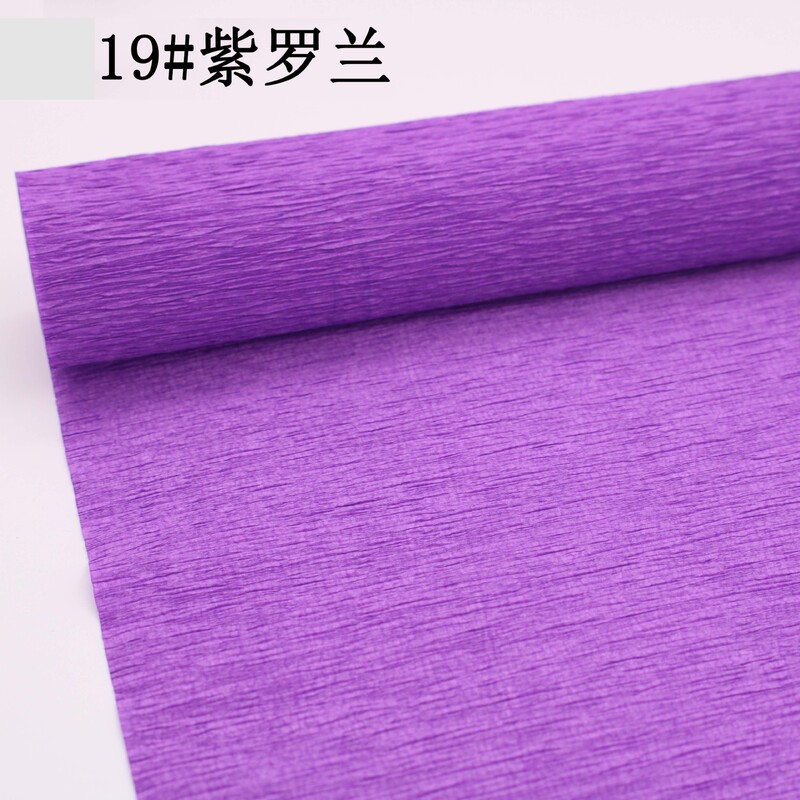 卸売りカラーしわ紙厚い縁紙花包装手作りdiy花芸製作材料しわ紙|undefined