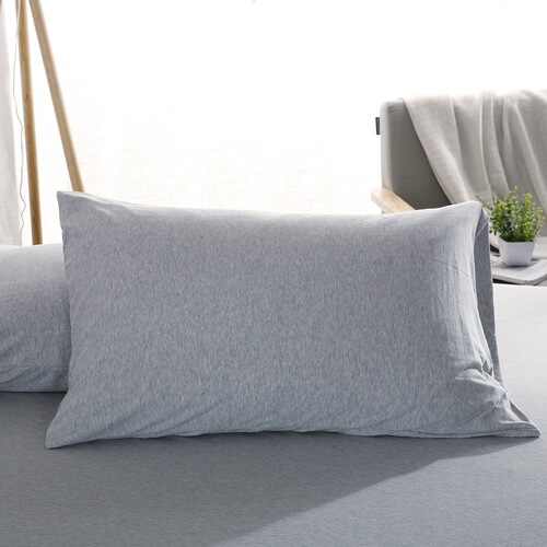 RB0W批发A类天竺棉枕套单个装要一对拍2个纯全棉针织棉枕头套纯色