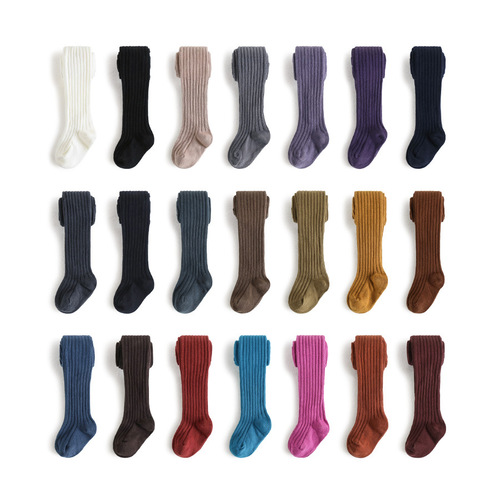 Girls' pantyhose spring and autumn children's leggings baby baby leggings solid color girls' stockings for children and middle-aged children