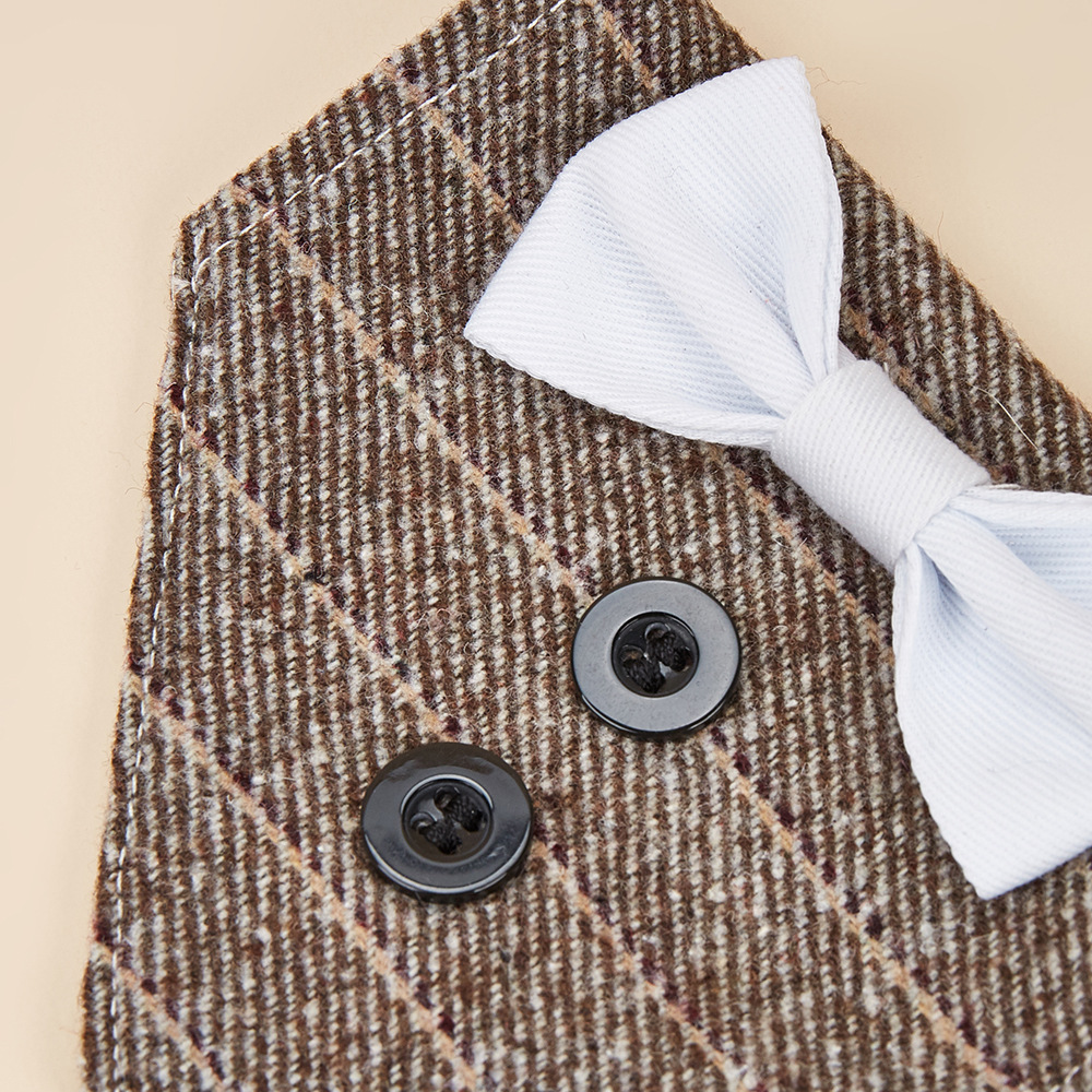 TANPOPO transfronterizo para gatos guapo corbata toalla triangular collar trajes de moda toalla triangular para mascotas