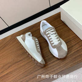 2026春季新款时尚厚底老爹鞋轻便减震舒适平底运动休闲鞋大码女鞋