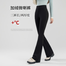 【加厚微喇裤】微喇超模裤4.0冬女装新锦棉微喇叭长腿西装裤子女