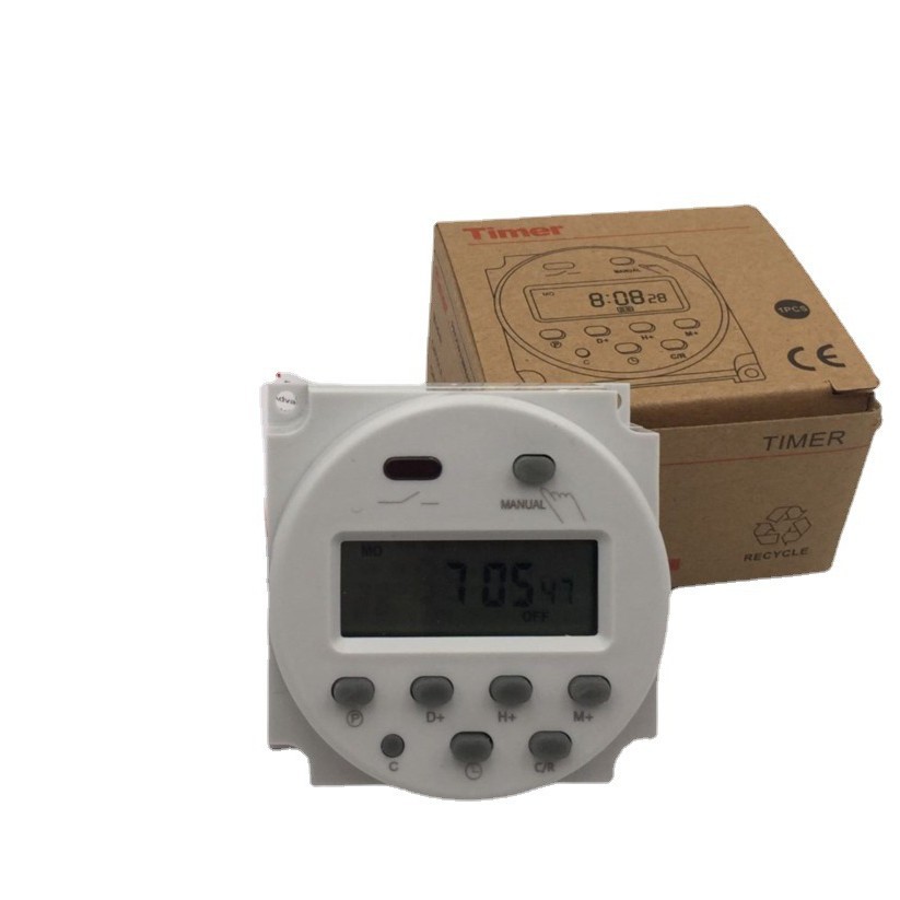 CN101A pequeño temporizador interruptor de control de Tiempo circuito abierto del microordenador Inglés apagado automático temporizador de publicidad