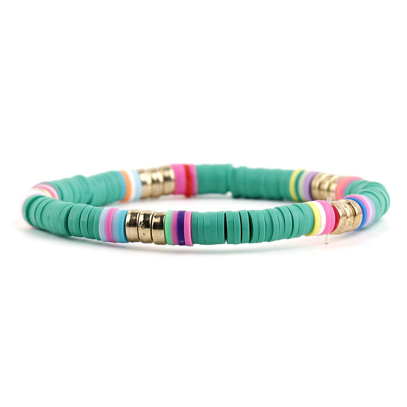 Vacances Multicolore Alliage Argile Molle De Gros Bracelets display picture 4