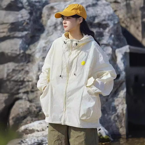 Men's Ultra-thin Breathable Summer Jacket Trendy Student Loose Cool Couple Jacket Casual Air Conditioning Clothes