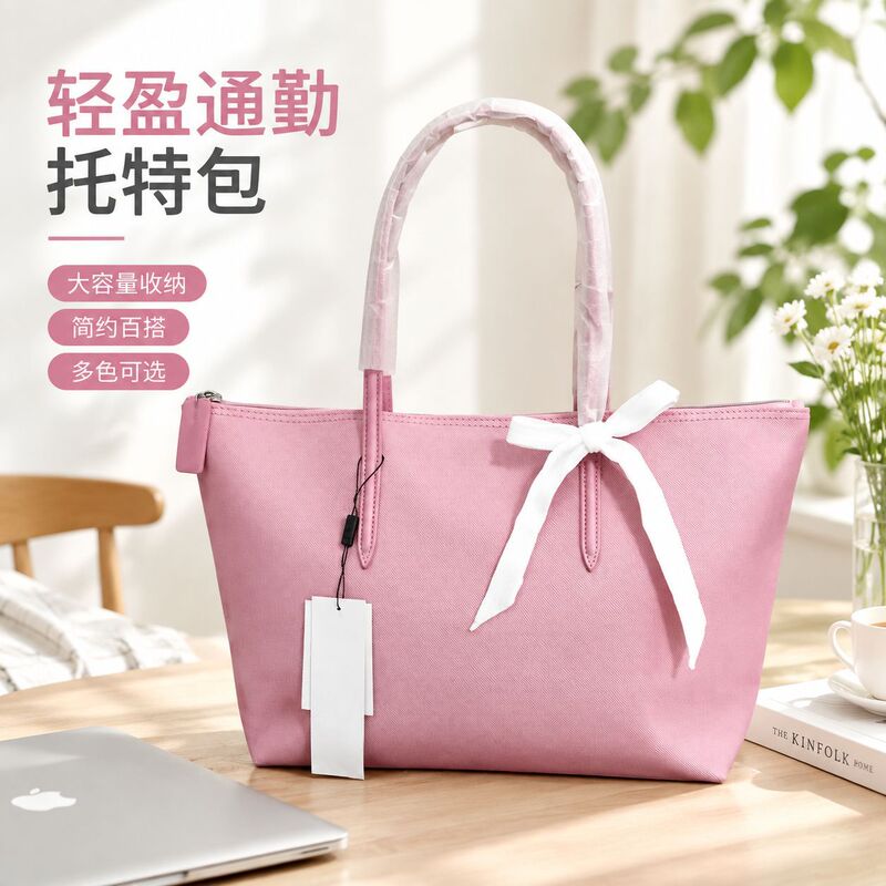 New solid-color crocodile-pattern tote bag, horizontal design, large capacity, suitable for commuting and travel, can be shipped on behalf of the customer New solid-color crocodile-pattern tote bag, horizontal design, large capacity, suitable for commuting and travel, can be shipped on behalf of the customer