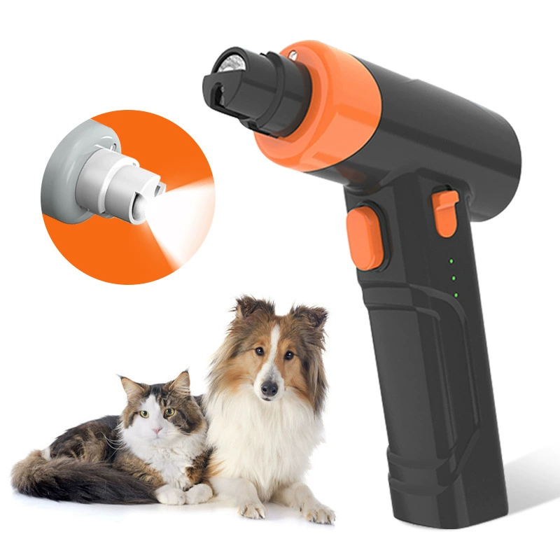 Светодиодный электрический шлифовальный станок для ногтей типа пистолета, инструмент для шлифования ногтей большой собаки, нож для полировки ногтей плюшевой собаки, бесшумный