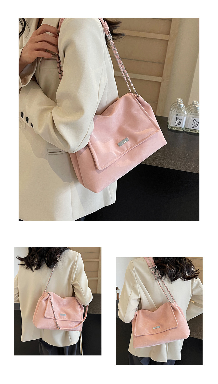 Large capacity for 2024 autumn/winter new fashionable niche women's texture chain single shoulder crossbody tote bag_voghion.com