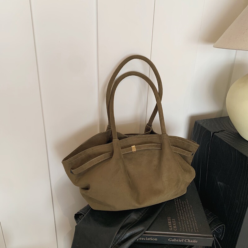 小衆の艶消しの翼の包みのバッグのbagsトートの大容量の小さい衆のしわの女性のカバンは通勤します。|undefined