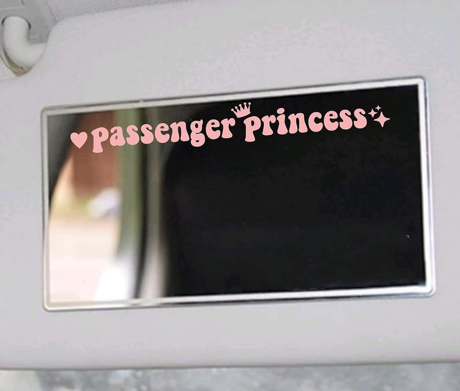 Pasajero princesa espejo retrovisor pegatinas lindo pasajero princesa pegatinas vinilo dama coche pegatinas