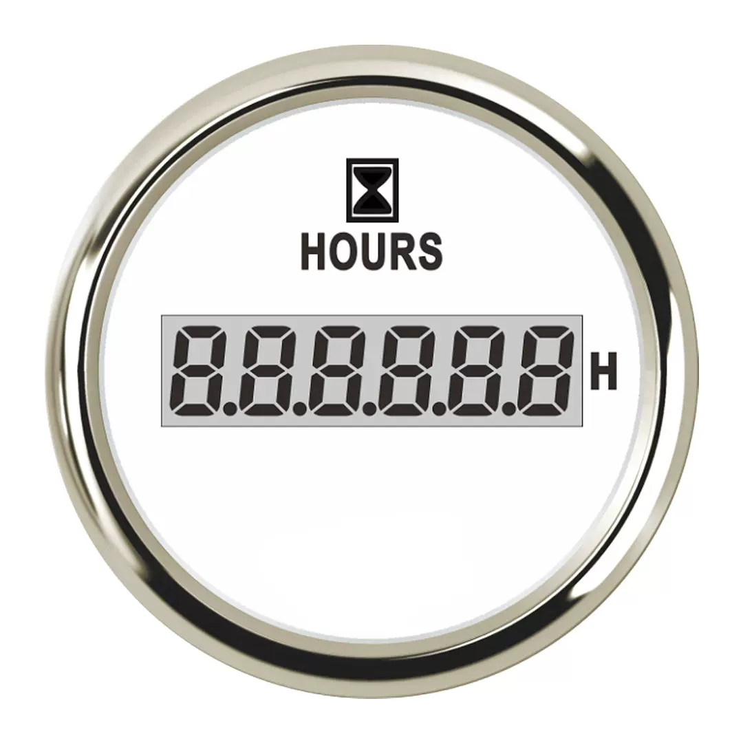 52mm 数显小时计发动机转速表车用船用改装通用计时仪表