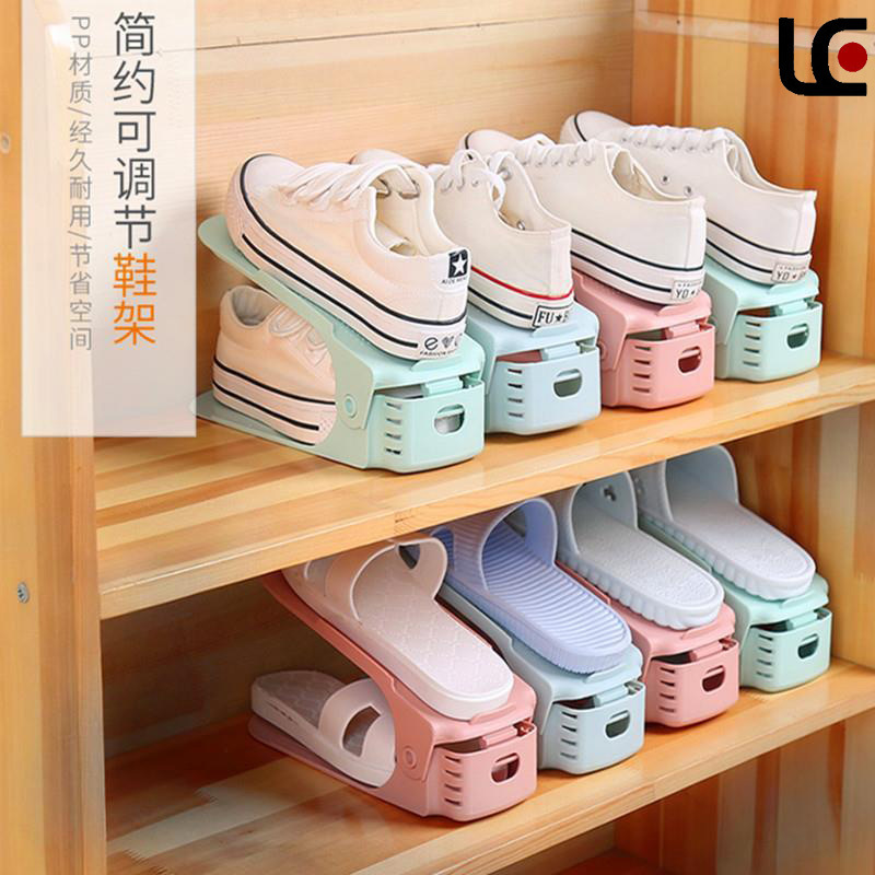 鞋托创意可调节双层鞋架家用鞋子收纳神器宿舍鞋子置物架一件代发-阿里巴巴
