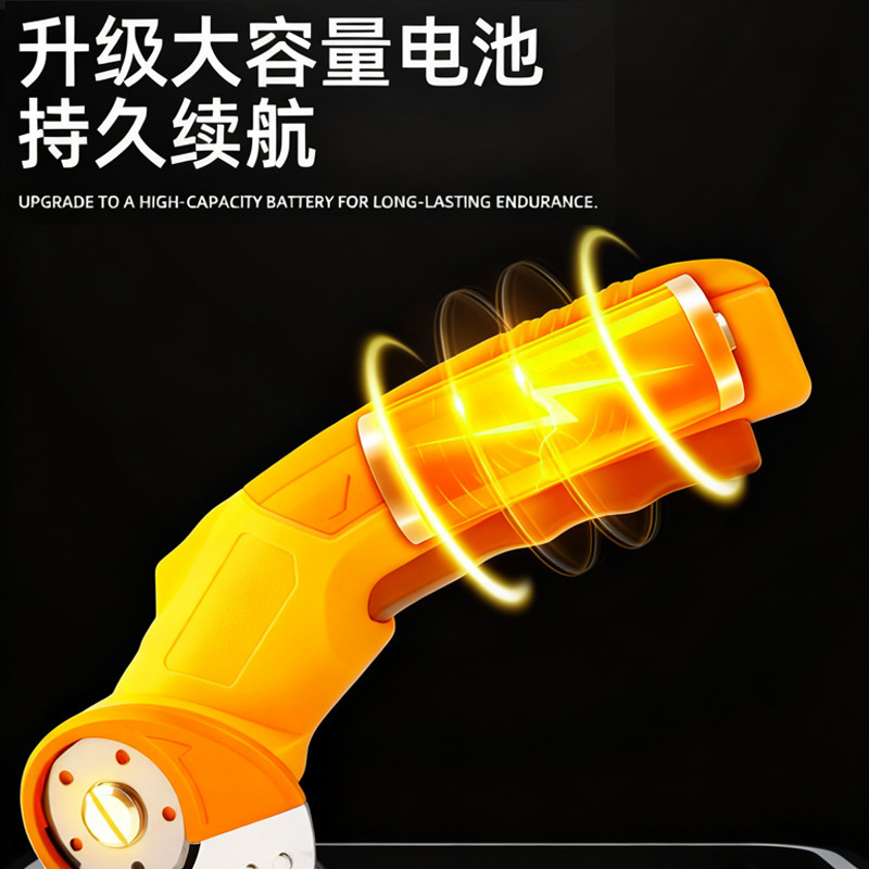 跨境充电式锂电裁布剪便携式地毯窗帘皮革裁缝剪刀裁布机电动剪刀|undefined