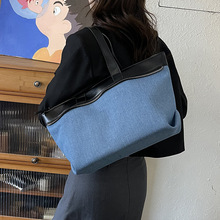 2025早春新款明星同款牛仔托特包设计感腋下大包时尚通勤女包