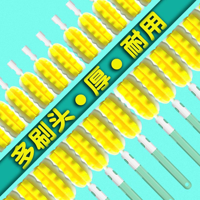 Cepillo para biberón de bebé, esponja de alta densidad, cepillo de cabeza de repuesto, cepillo para chupete, cepillo para biberón, juego de cepillo de limpieza individual