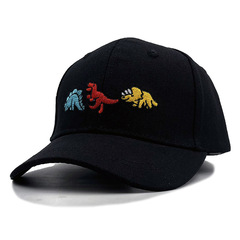 New three dinosaur embroidery children's baseball cap wholesale duck bill cap spring and summer cartoon sun hat 54CM