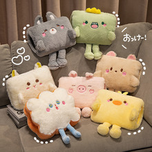 热水袋套子毛绒玩具暖手抱枕卡通创意可爱男女节日礼品娃娃批发