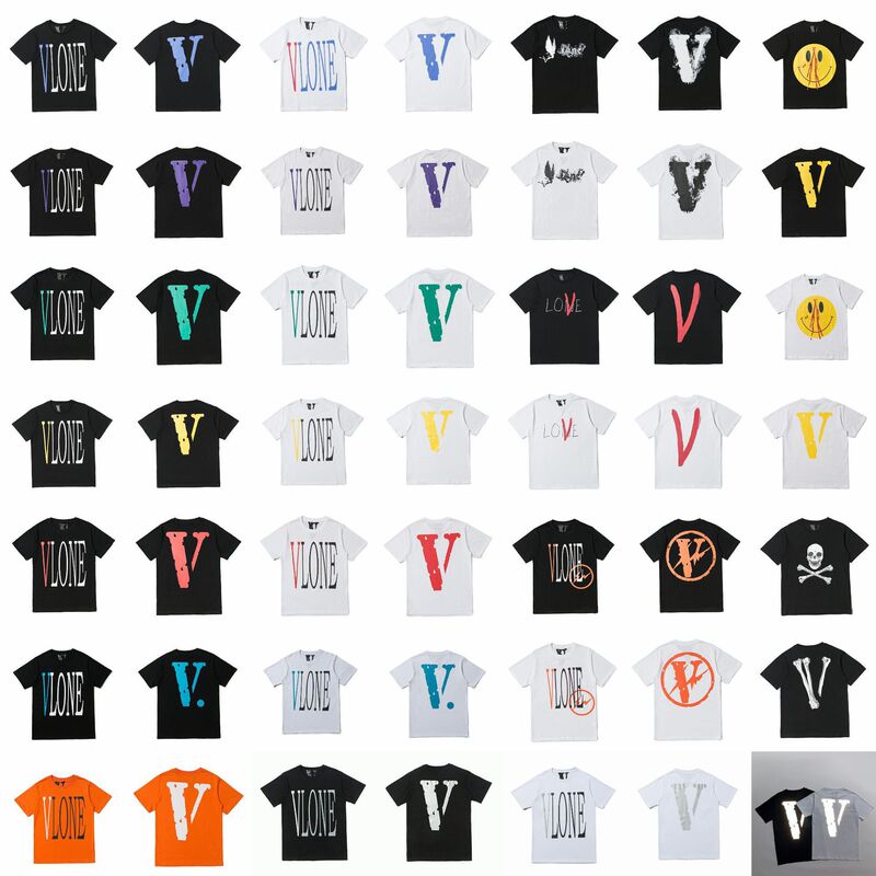 Big V Chao Brand Reflective Smoke Angel FRIENDS Edison Chen Yibo Wang Chao High Street VLONE Big V Short Sleeve T-Shirt