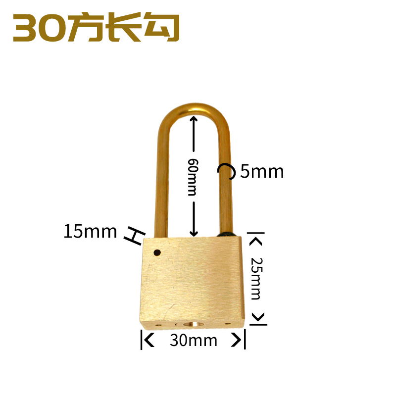 Cerradura de cobre cerradura de cobre cerradura cerradura cerradura cerradura de tanque de gas cerradura cerradura impermeable cerradura de caja de medidor eléctrico cerradura industrial