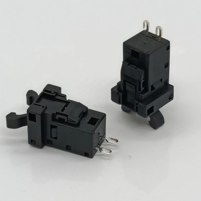 门锁开关PR-005电门锁开关带焊线脚机顶盒按键卡扣式按压地锁开关