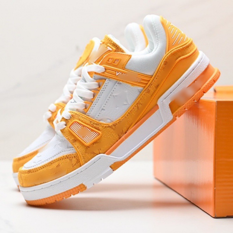 Putian High Edition Trainer, zapatos casuales transpirables para parejas, cordones de vaquero, zapatos de skate lv para hombres y mujeres