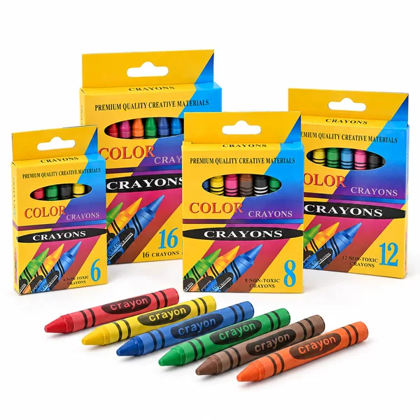 Crayons that don't stain hands, 6-color and 12-color boxed oil pastel sets, art drawing and painting supplies for doodling and hand painting