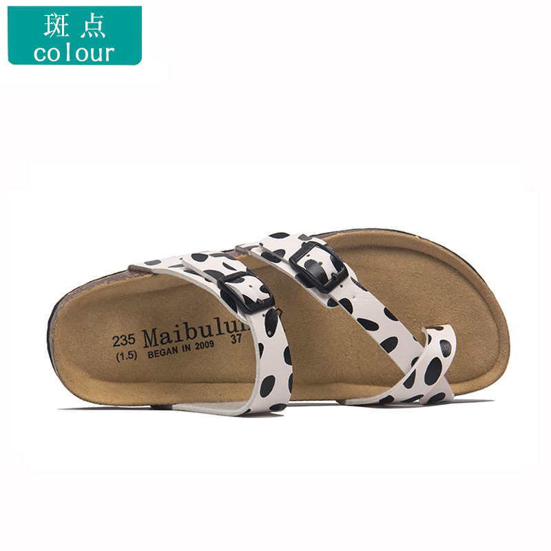 Zapatillas de corcho planas para hombres y mujeres pareja más tamaño al aire libre playa verano color pareja zapato cubierta toe Ventas Directas la fábrica