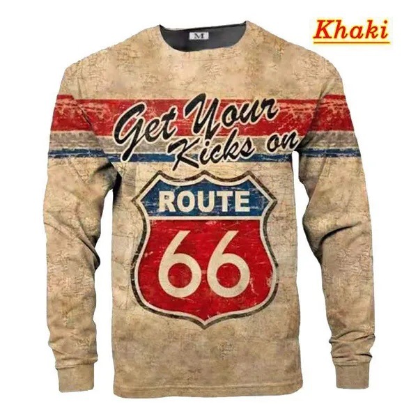 High Street serie 66 impresión digital 3D ventas directas de fábrica hombres y mujeres con el mismo estilo casual suelto suéter de cuello redondo de manga larga