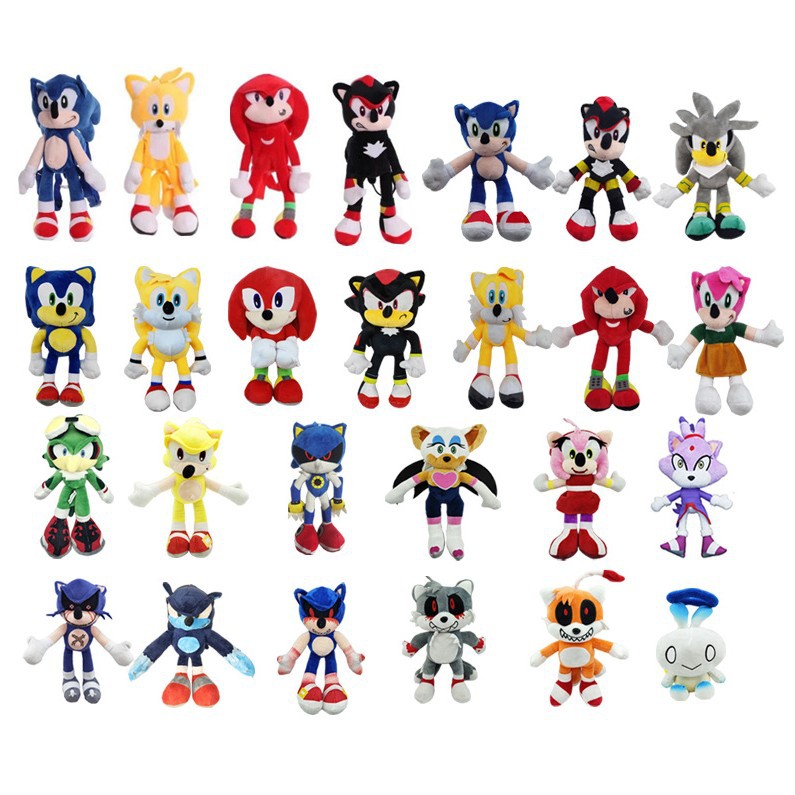 Cross-Border Hot-Selling Super Sonic the Hedgehog Plush Doll Tails Amy Naikruis Plush Toy Doll