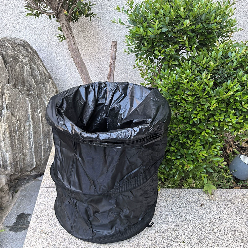 Складной мусорный бак для кемпинга, пикника, барбекю, мусорный бак большой емкости для хранения, портативный ветрозащитный мусорный бак из ткани Оксфорд