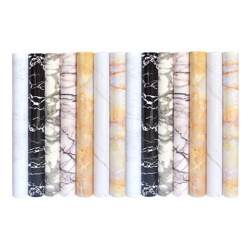 Thickened waterproof marble sticker kitchen bathroom oil-proof cabinet table table furniture renovation wallpaper wallpaper