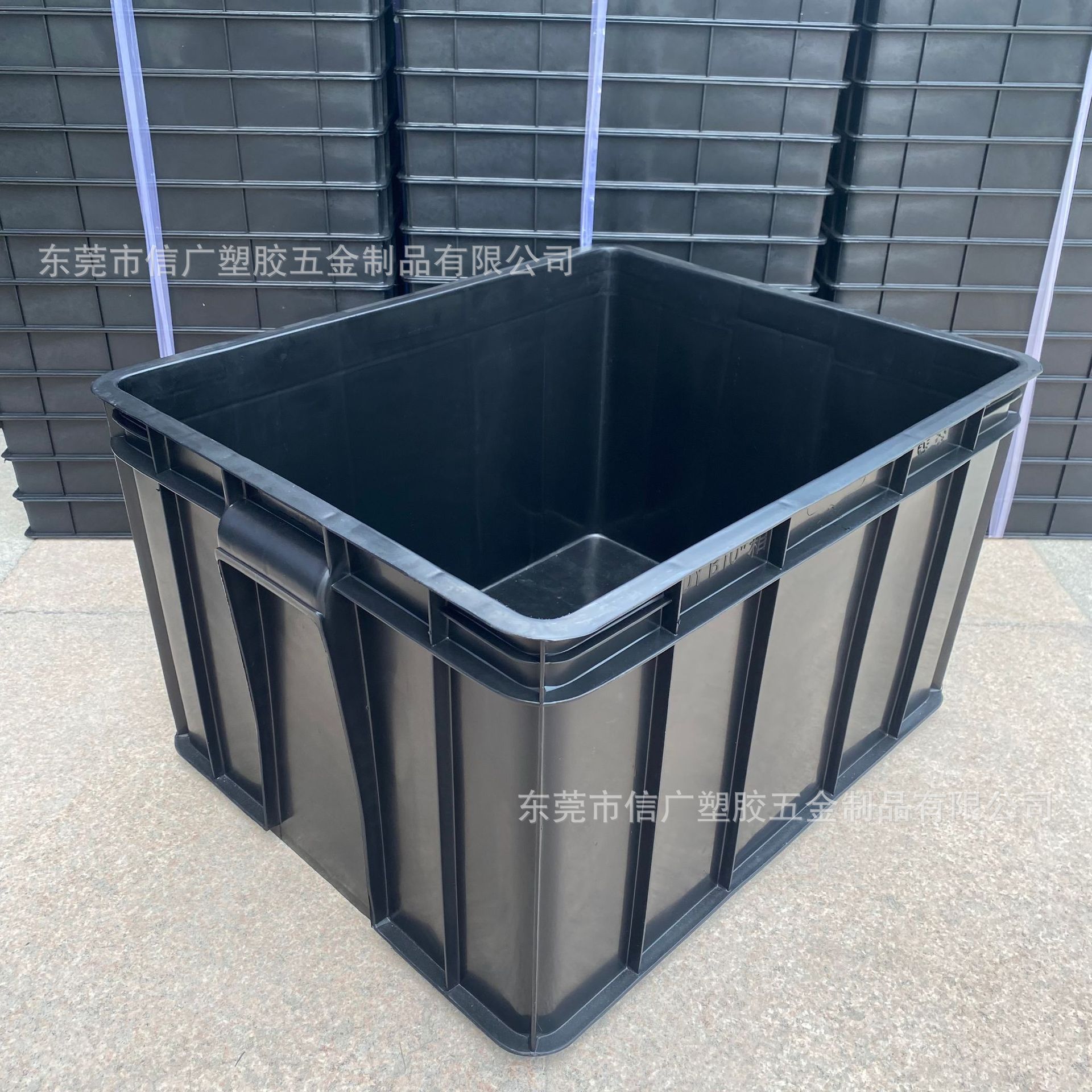 防静电周转箱黑色塑料箱电子配件收纳周转箱车间防静电塑胶物料盒