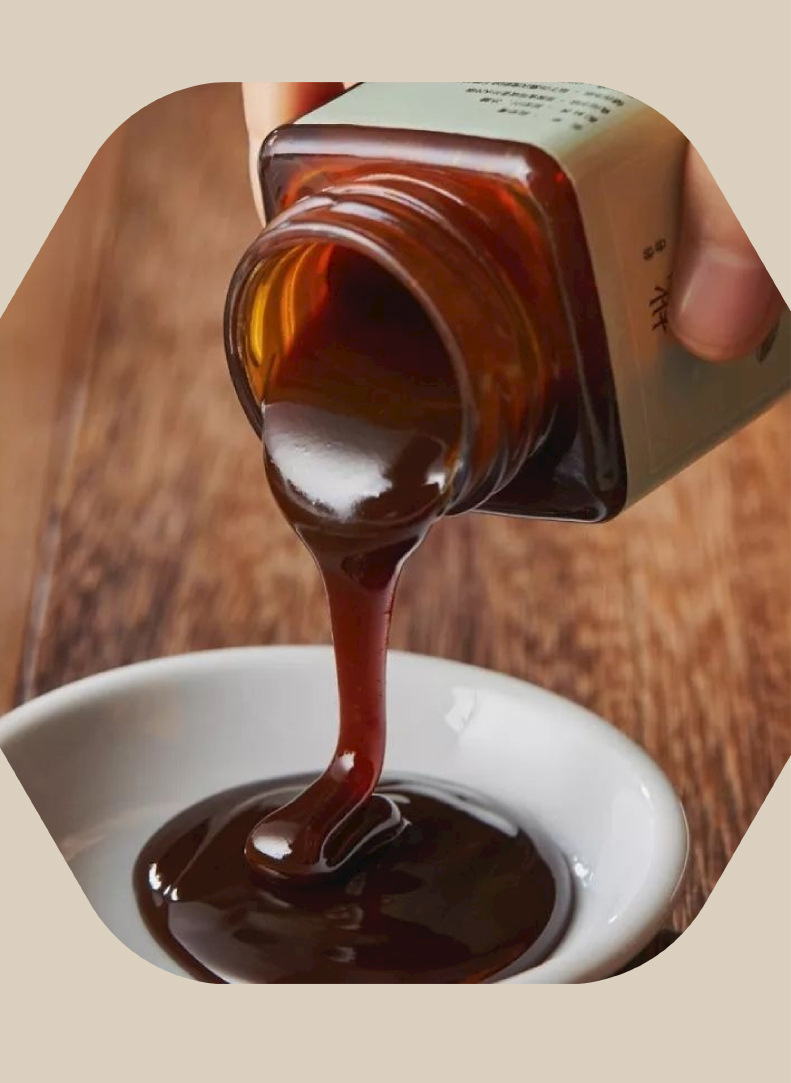 Sour Jujube Seed Paste Suan Zao Ren 300g Jar Ready-to-Eat Traditional Herbal Paste in use