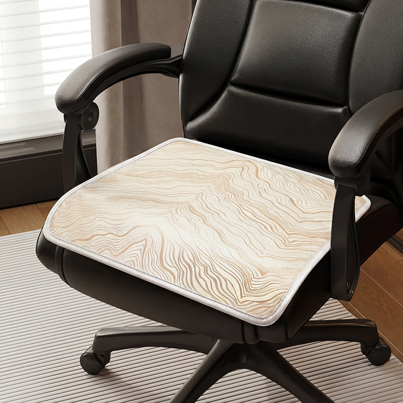 Verano silla de seda de hielo cojín de oficina ventilada antideslizante cojín de verano 2024 nuevo cojín de silla de comedor cojín taburetes
