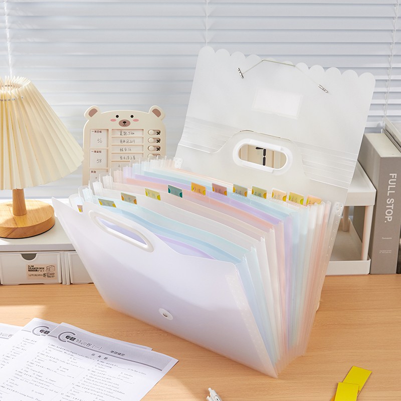 Bolsa de órgano portátil Carpeta bolsa de archivo gratis categoría Índice de clasificación etiqueta bolsa de almacenamiento de papel transparente LIBRO DE INFORMACIÓN image 5