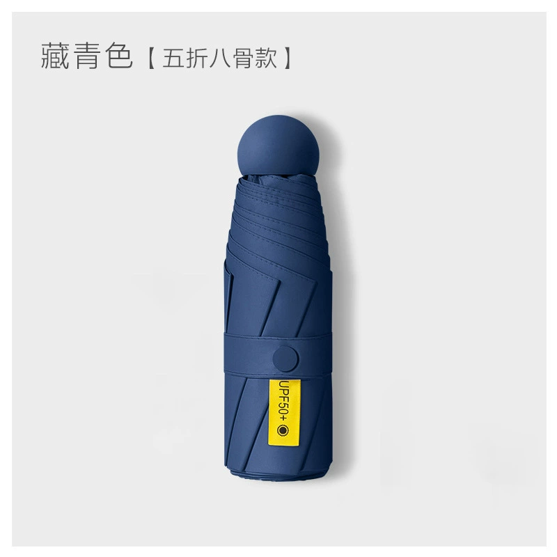 Umbrella, small capsule solar-powered, sun protection
