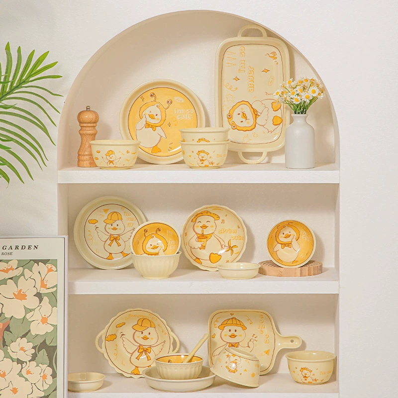 Brand high quality cute cream set, ceramic tableware, wholesale