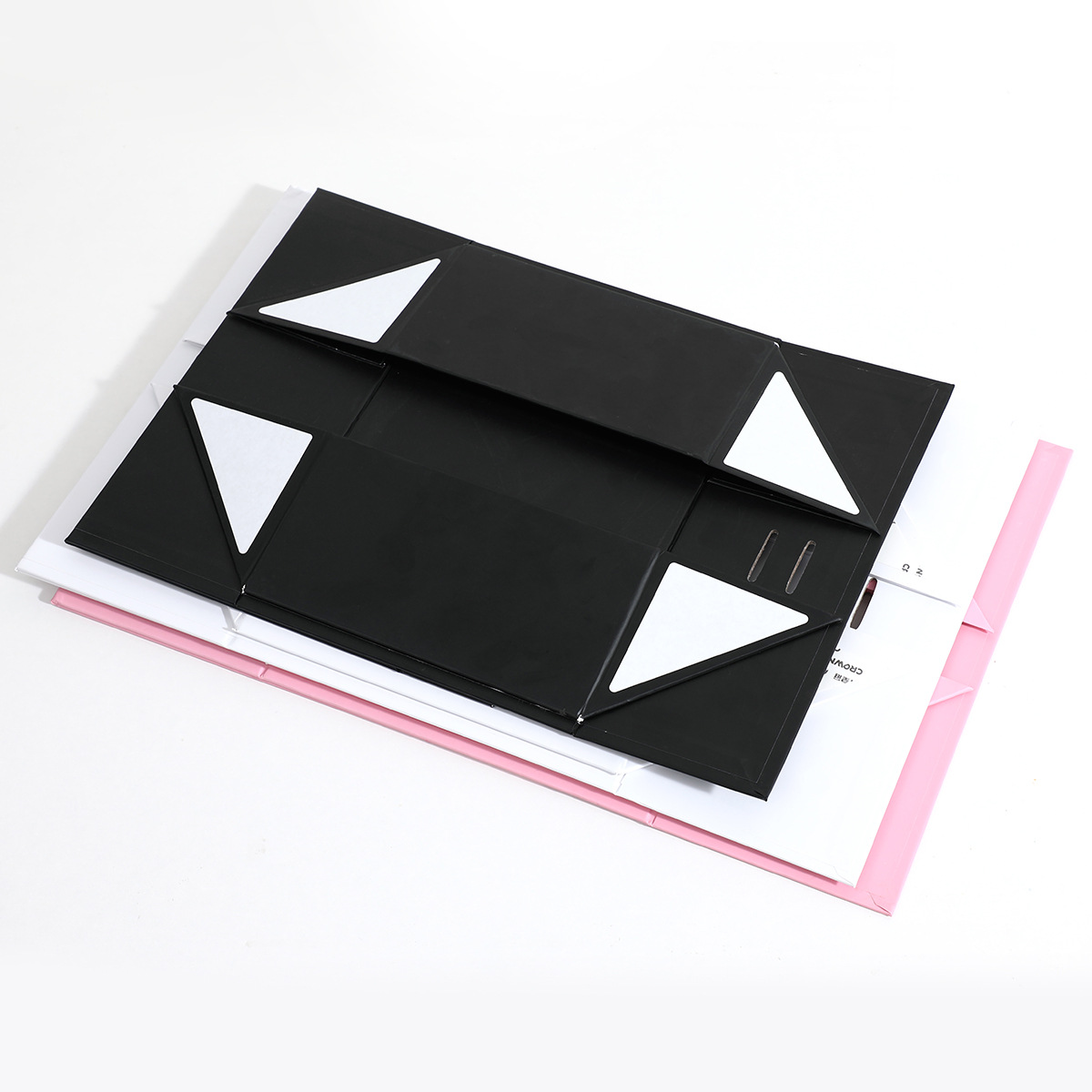 Caja de regalo plegable de una pieza transfronteriza, caja de embalaje de cinta de lazo, caja de regalo de vacaciones en blanco, embalaje de zapatos y ropa