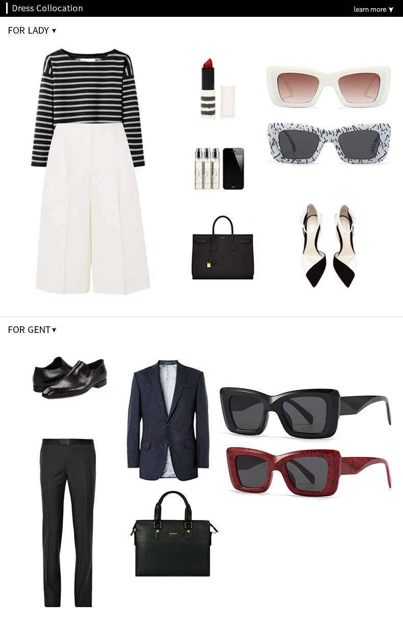 New European and American fashion catwalk small frame cat eye sunglasses for women, trendy sunglasses for men, cross border 9137 UV protection_voghion.com