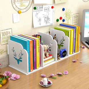 Настольная многослойная книжная полка, простой книжный шкаф для школьников для документов, система хранения