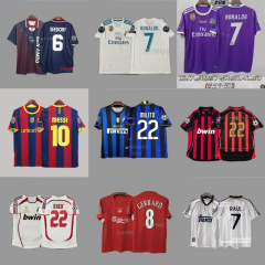 サッカーユニフォーム、チャンピオンズリーグの歴史、チャンピオンズチームのホームとアウェイのユニフォーム、ジダン、ベッカム、ロナウド、メッシのユニフォーム