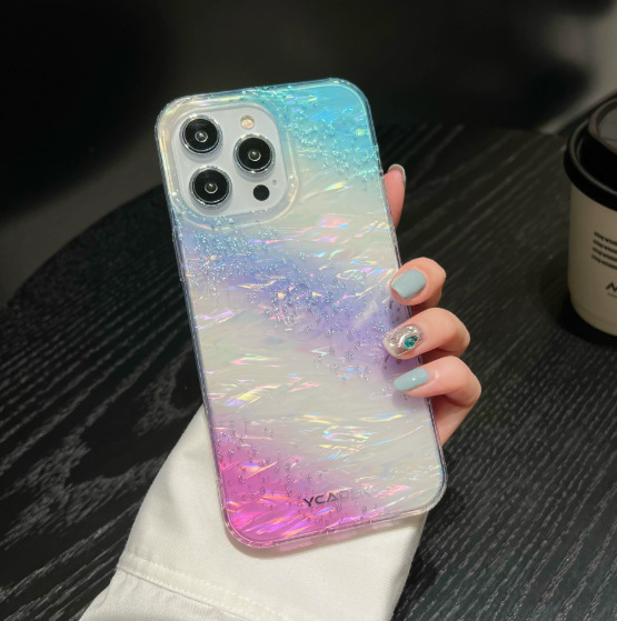 iPhone17用銀河キラキラ携帯ケース、Apple16proMax用カラフル高級感15耐衝撃保護カバー|undefined