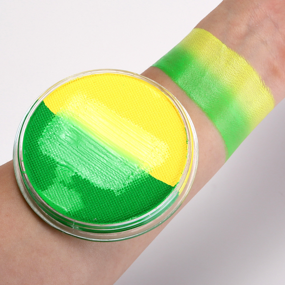 30g doble color a juego caja única pintura corporal soluble en agua pintura Festival etapa ópera fiesta Cara color cara