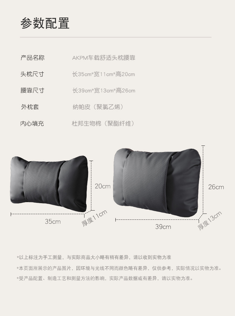 Suitable for Tesla Model Y headrest, updated Y lumbar support, Model 3 special white lumbar cushion for girls