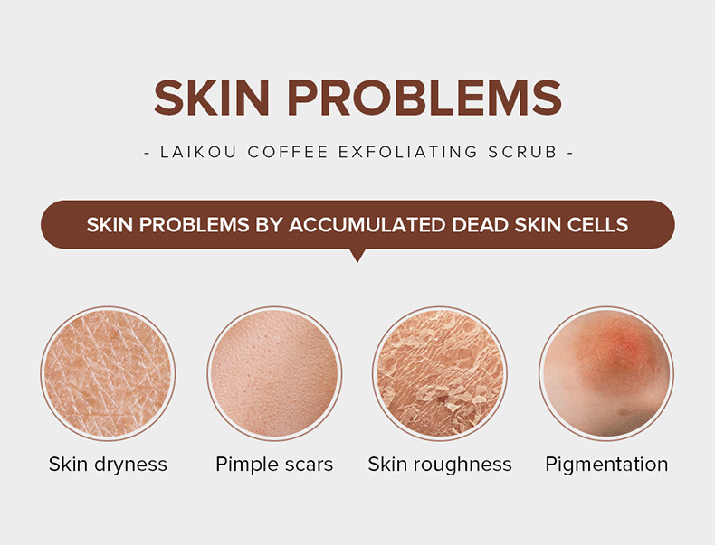 Cross-border Laicome Body Scrub 350g Pore Cleansing and keratin rejuvenation skin care products wholesale manufacturer supply undefined