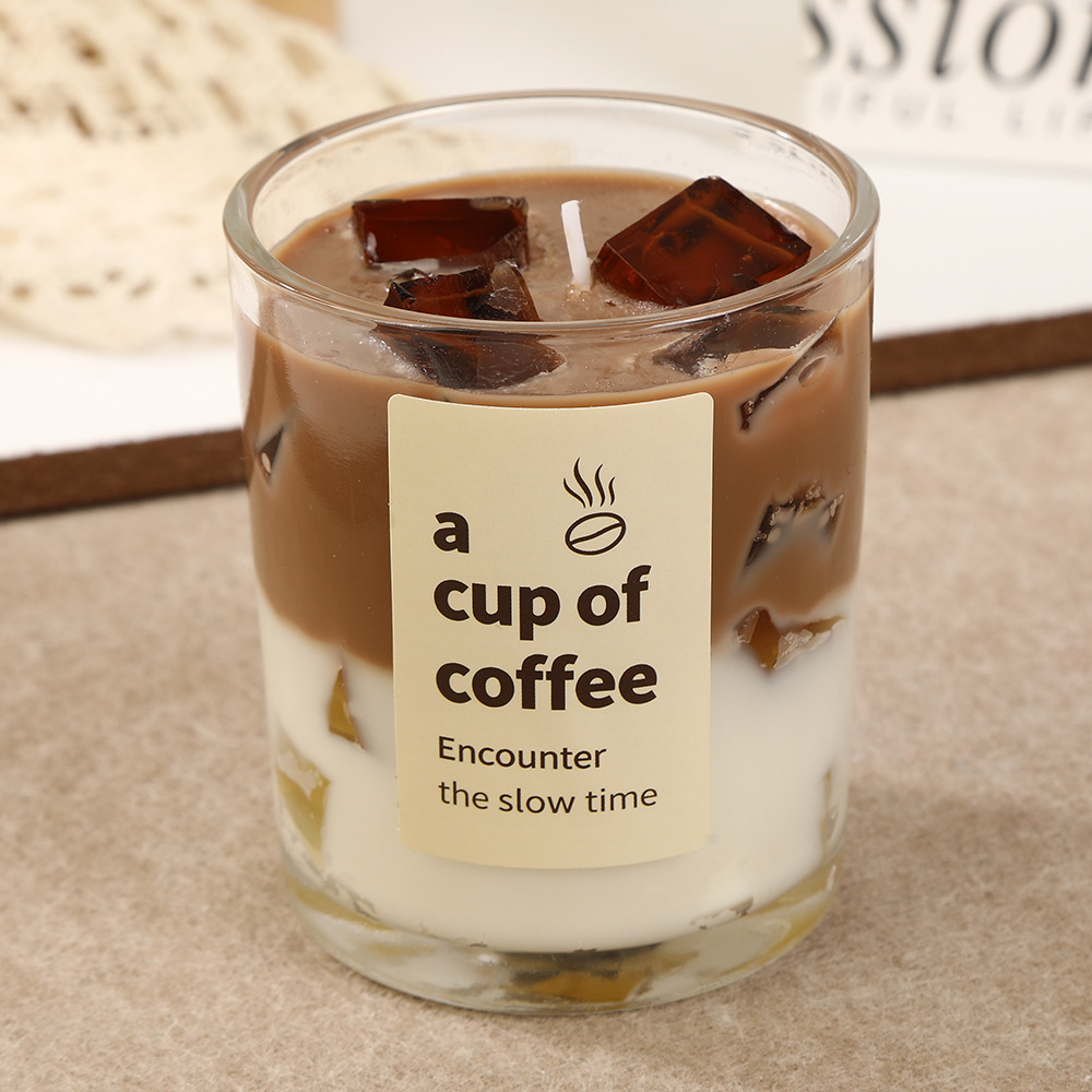 Candela de café banana al por mayor creativa doméstica inviento atmósfera alta sensación de perfume velas adornos regalos transfronterizos