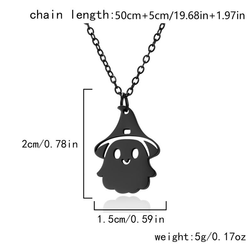 メーカー直売の新型ハロウィンアクセサリーの幽霊のネックレスのファッションはステンレスのカボチャのクモのネックレスの卸売りになります。|undefined