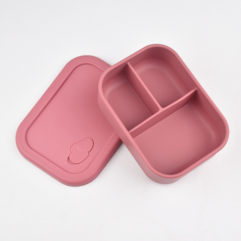 食品级硅胶饭盒可进微波炉加热学生上班族午餐盒分格便当盒保鲜盒|undefined