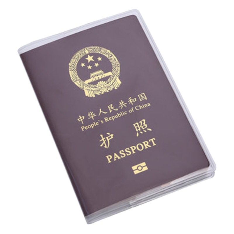 Travel abroad multi-functional frosted passport protective case passport holder document card holder transparent PVC waterproof passport bag
