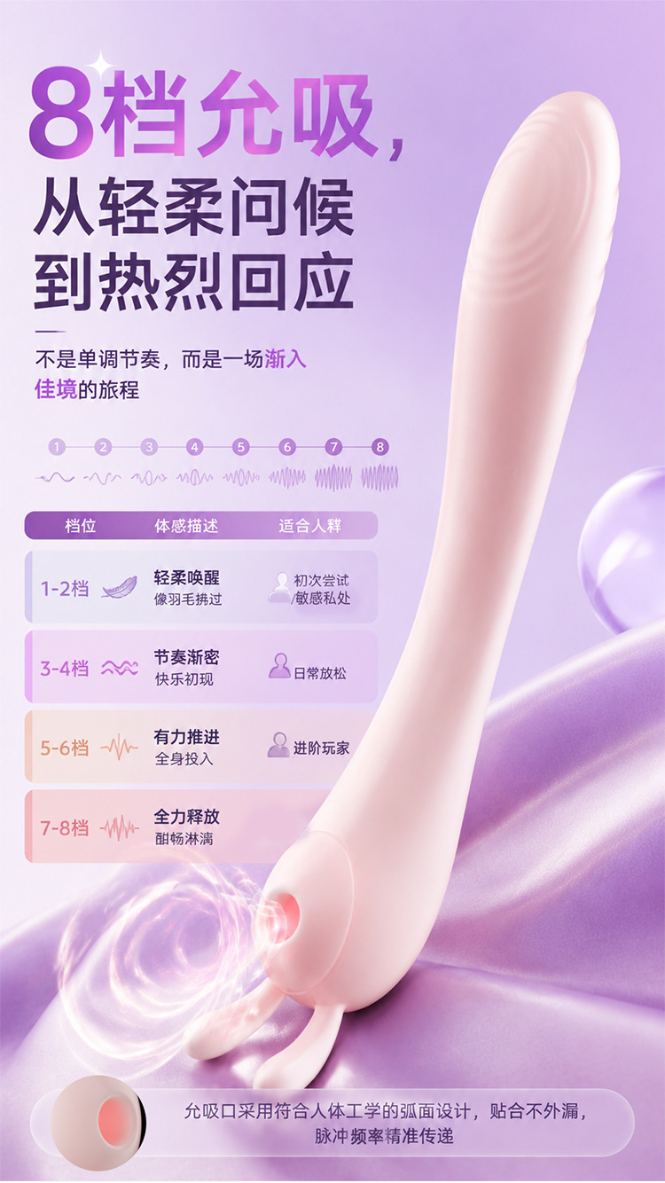 Jiuai Thrusting Vibrator for Women, Insertable Sex Toy with One-Button Control — detail image 3
